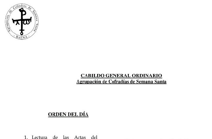 Cabildo General Ordinario 11-05-2018