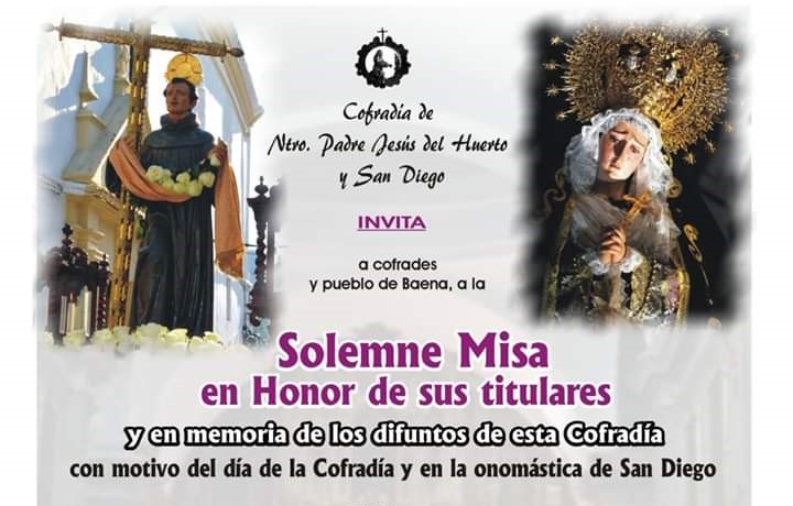 Solemne Misa Cofradía de Ntro. Padre Jesús del Huerto y San Diego