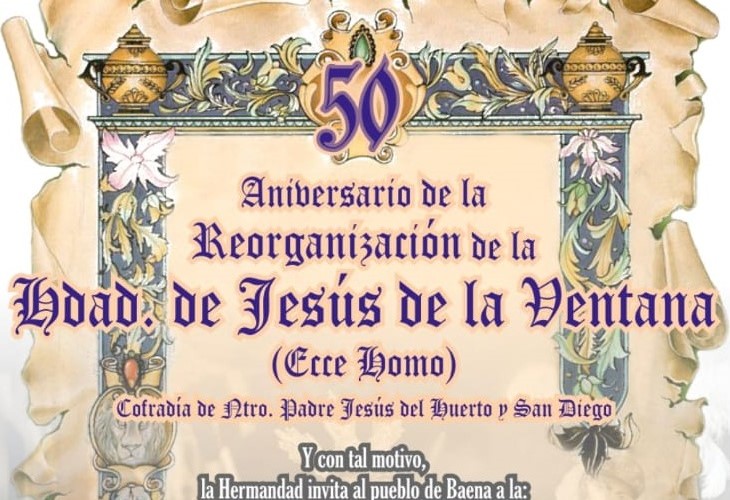 50 Aniversario de la Reorganización de la Hermandad de Jesús de la Ventana 