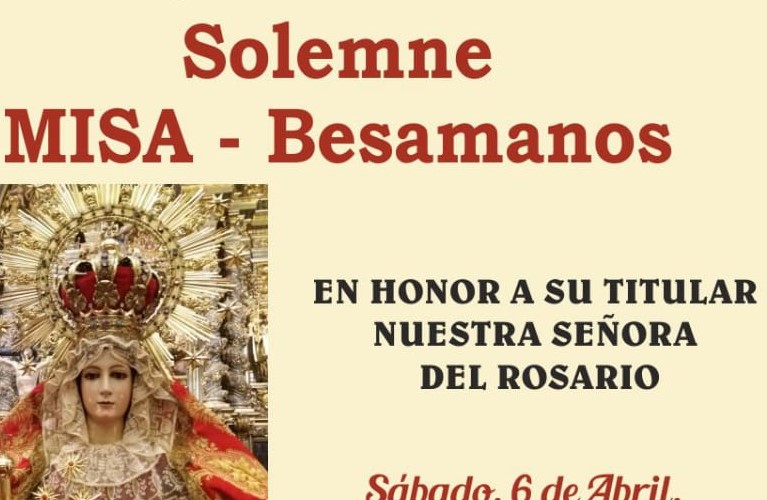 Besamanos en Honor a  Nuestra Señora del Rosario